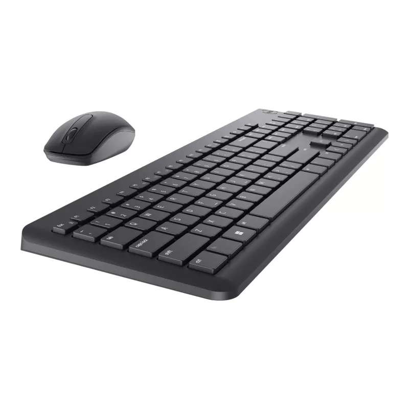 DELL klávesnica a myš - KM3322W - ukrajinská (QWERTY), plná veľkosť (100 %), bezdrôtová, RF Wireless, QWERTY, čierna, myš súčasťou