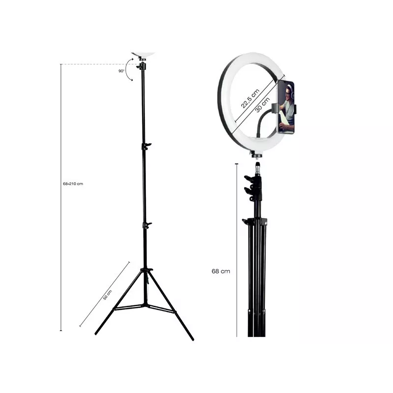 TRACER RING 30cm Ringlight so statívom 210cm