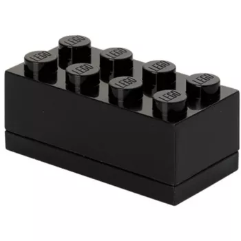 Úložná krabica room copenhagen LEGO Mini Box 8 (čierna) — kompaktný organizér na drobnosti