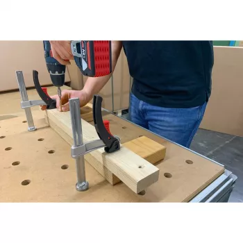 Upínací prvok BESSEY TW20-15-8-KLI, pre multifunkčné stoly, svorka (strieborná)