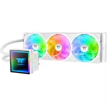 All-in-One kvapalinový chladič CPU THERMALTAKE TH360 V3 ARGB Sync Snow Edition (3x120mm, ARGB, AIO)