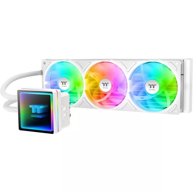 All-in-One kvapalinový chladič CPU THERMALTAKE TH360 V3 ARGB Sync Snow Edition (3x120mm, ARGB, AIO)