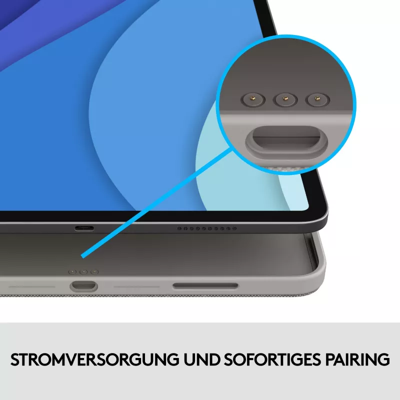 Puzdro s klávesnicou Combo Touch US iPad Pro 11 1,2,3 Gen sivé