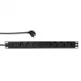 LogiLink – rozvod napájania (do racku) – 3500 Watt – vstup CEE 7/7 – výstupné konektory: 8 (2 x USB, 8 x CEE 7/7) – 1U – 4