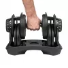 Nastaviteľná liatinová jednoručka Rebel RBA-2303 — do 24 kg, čierna, jednodielna