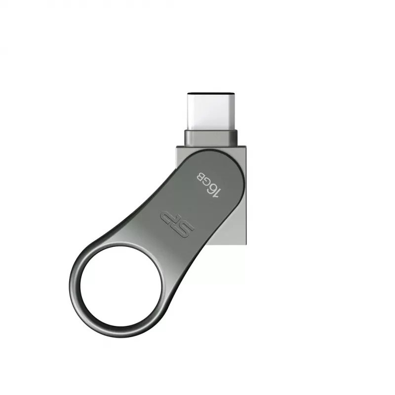 USB flash disk Silicon Power 16 GB USB Type-A / USB Type-C, USB 3.2 Gen 1, titán, zinkové puzdro