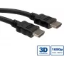 ROLINE HDMI High Speed kábel s Ethernetom - HDMI kábel - HDMI (M) na HDMI (M) - 7,5 m - tienený - čierny (11.04.5544)