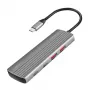 LogiLink USB 3.2 Gen2 hub 7+1-port 2x USB-A 5x USB-C PD 100W hliník