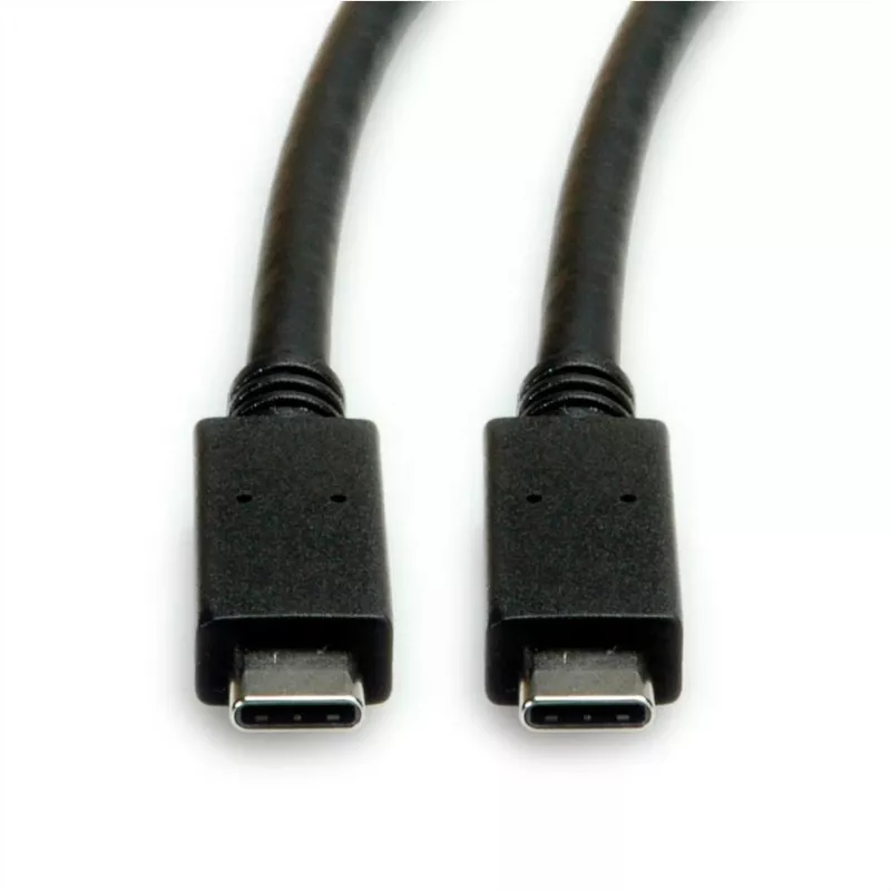 USB kábel ROLINE 11.02.9056 0,5 m USB 3.2 Gen 2 10 Gbit/s USB C čierny