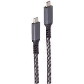 shiverpeaks BS14-75004 USB kábel 1 m USB 3.2 Gen 2 (3.1 Gen 2) USB-C čierny - biely (BS14-75004)