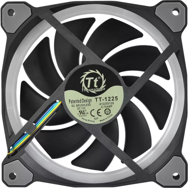 Ventilátor chladiča Thermaltake Riing Plus 14 LED RGB TT Premium Edition CL-F056-PL14SW-A, 140 mm, balenie 3 ks s ovládačom, čierny