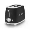 Hriankovač Smeg 50's Style TSF01BLMEU 2 plátky čierna nerez