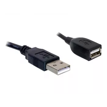 USB 2.0 predlžovací kábel DeLOCK 82457 0,15 m čierny