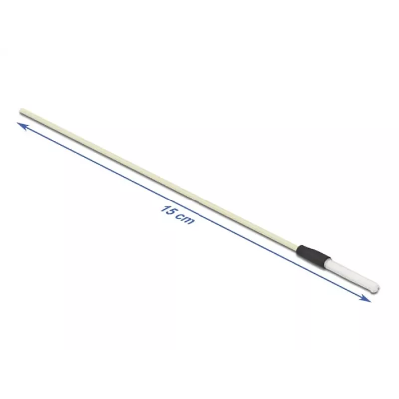 Delock 86781 Čistiace tyčinky na optické vlákna, 15 cm, biele, 5 ks