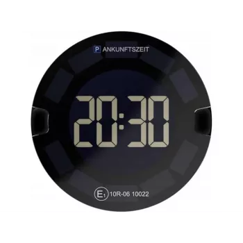 Elektronické parkovacie hodiny OOONO P-Disc No3 čierna dotykové ovládanie
