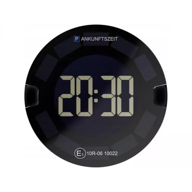Elektronické parkovacie hodiny OOONO P-Disc No3 čierna dotykové ovládanie