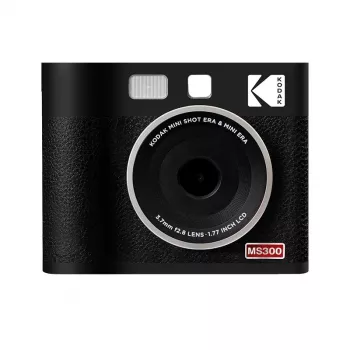 Fotografický aparát na okamžité fotografie Kodak Mini Shot 3 Era – čierny, 4Pass tlačová technológia