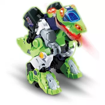 Diaľkovo ovládaný dinosaurus hračka VTech Switch & Go Dinos T-Rex, mení sa medzi dinosaurom a vozidlom, pre deti