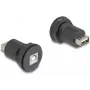 DeLOCK USB 2.0 Type-B na Type-A zabudovateľný konektor samec čierna 66744
