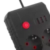 Predlžovacia zásuvka MACLEAN MCE387 B — 2 zásuvky, 3×USB A, 110–240 V, 1,5 m kábel, max. 2500 W