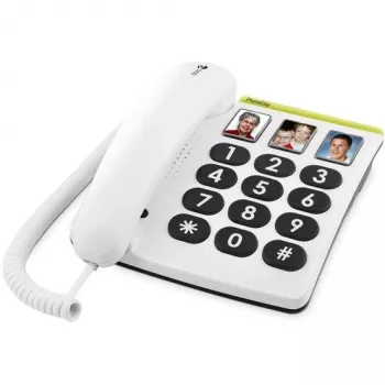 Doro PhoneEasy 331ph drôtový telefón, biela