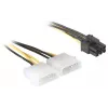 Napájací kábel pre PCI Express kartu DeLOCK 82315 0,15m