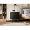 Sada nočných stolíkov 2 ks Cama Meble ISLA 44,5×40×59 cm čierna matná MDF/drevotrieska