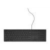 Káblová full-size klávesnica Dell KB216 — QWERTY Nordic rozloženie, čierna, USB