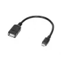 Logilink - USB OTG adaptér pre smartfóny - USB Type-A (B) - Micro-USB Type-B (S) (USB 2.0) - 0,20 m - čierny (AA0035)