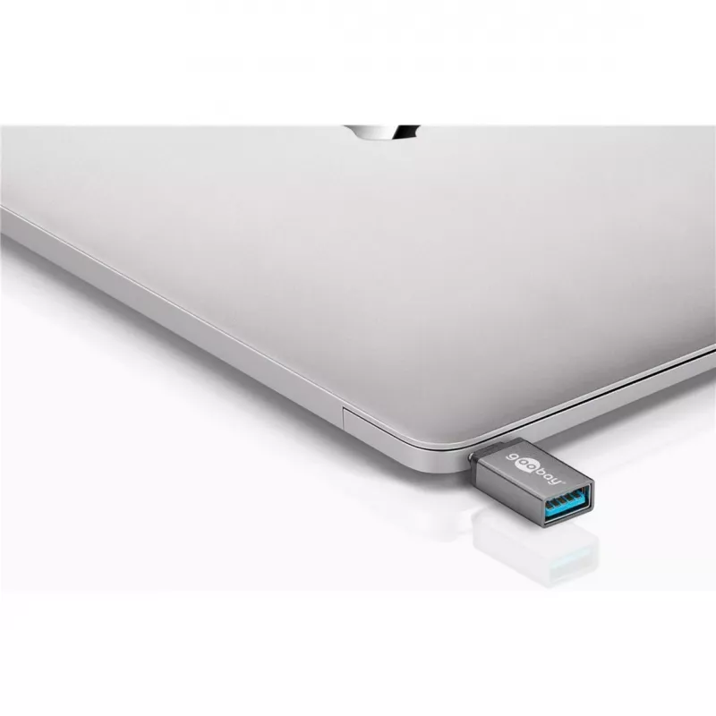 Wentronic Goobay USB-C™ adaptér - USB 3.0 A konektor samica, sivý - na prepojenie medzi USB-C™ a USB-A zariadeniami (56621)