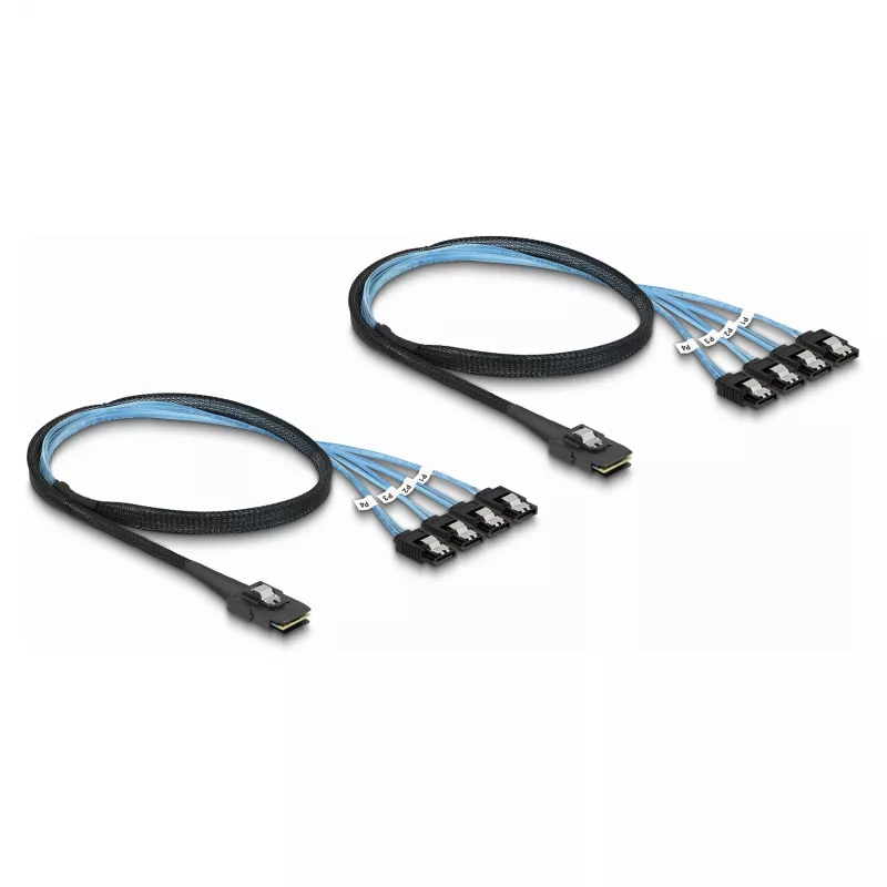 DeLOCK konvertor M.2 2280 Key B+M konektor samec na 8 x SATA