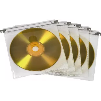 Hama CD/DVD dvojité ochranné obaly, 50 ks, biele 2 disky