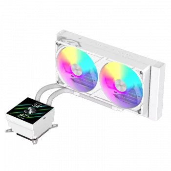 Gamemax CPU kvapalinový chladič | GLACIER 240 LCD WH | Intel, AMD