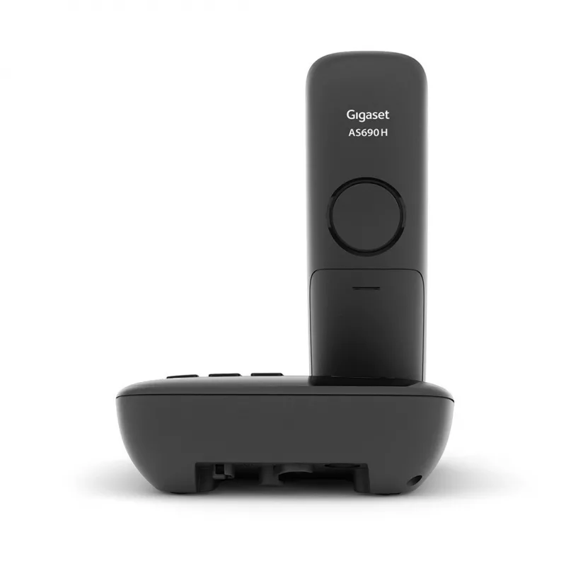 Gigaset AS690A analógový/DECT telefón identifikácia volajúceho čierny