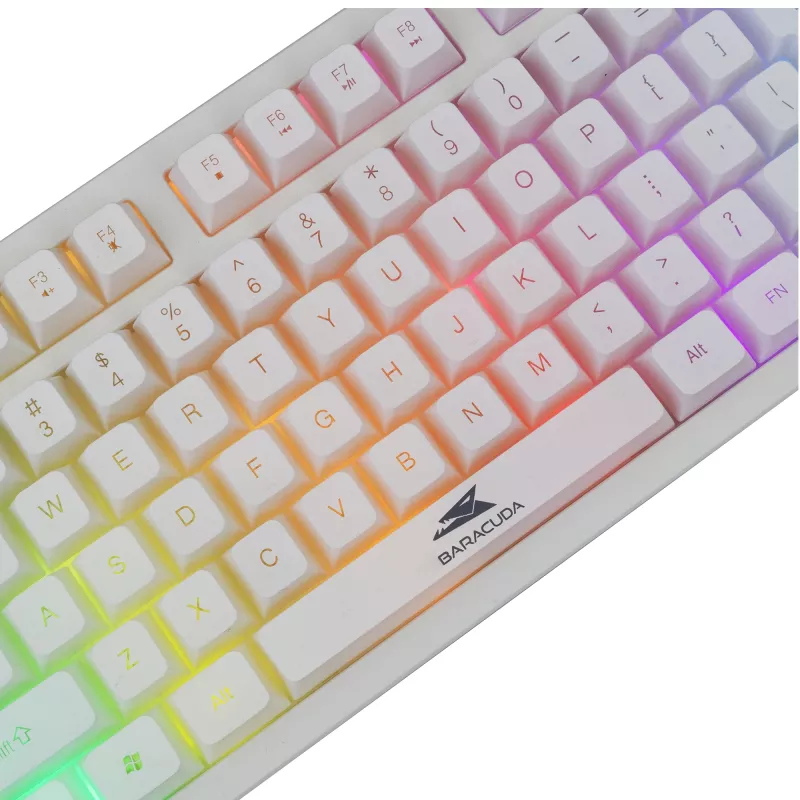Baracuda Krill biela membránová herná klávesnica KRILL-W, US, USB