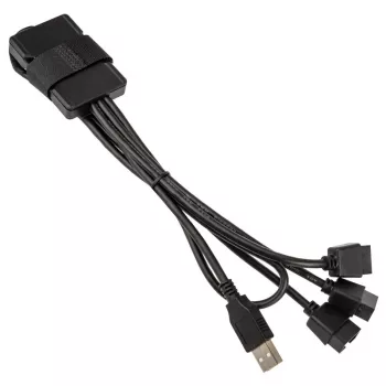USB hub Lian Li PW-U2TPAB Type-A samec 1-na-3 IDC 9-pin