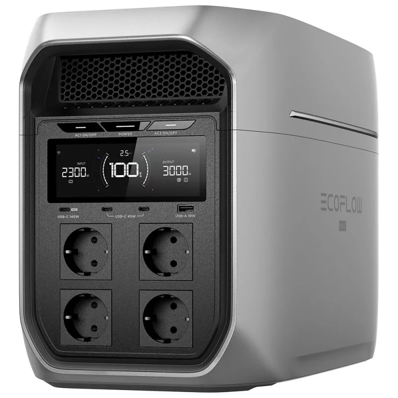 EcoFlow DELTA 3 Max Plus prenosná elektrická stanica, 2048 Wh, 3000 W (5016401016)