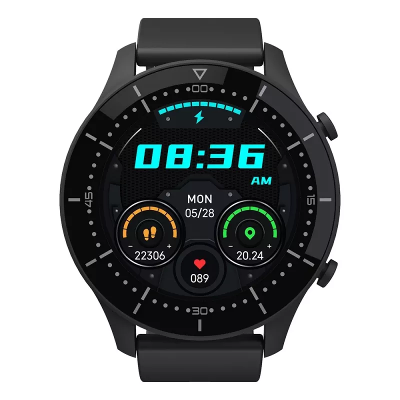 Smartwatch MEDIA-TECH MT870 — 1,3 palca (3,3 cm) IPS dotykový displej, 51 mm puzdro, Bluetooth, čierna