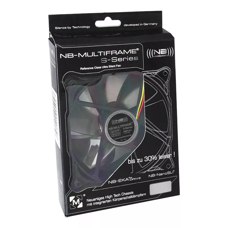 Noiseblocker Multiframe S-Series M12-P ITR-M12-P ventilátor do skrinky, 120 mm, PWM