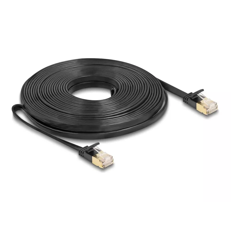 Sieťový kábel DeLOCK RJ45 Cat.6A konektor samec na konektor samec U/FTP 10 m čierny
