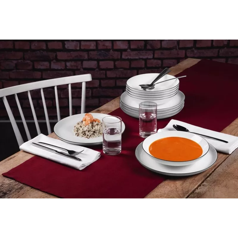 Seltmann Weiden Lido okrúhly porcelán biely 12 kusov
