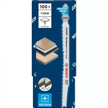 Bosch 2 608 900 546 čepeľ do priamočiarej/šablónovacej/recipročnej píly čepeľ do priamočiarej píly bimetal 100 kusov