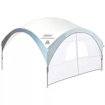 Bočná stena so vstupom, pre FastPitch Shelter L, bočný diel strieborná, 3,65m