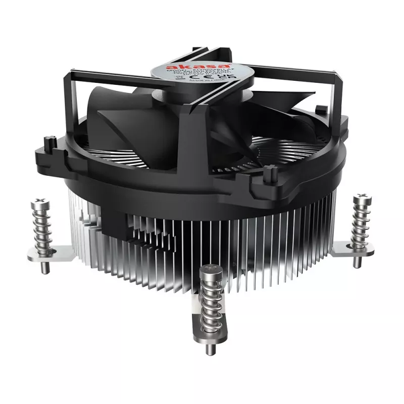 Akasa Intel LGA1700 procesorový hybridný chladič 9 cm hliník, čierny 1 ks
