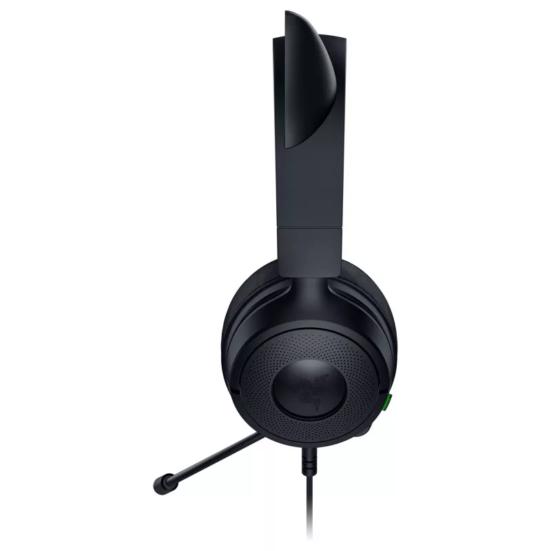 Káblový herný headset Razer Kraken Kitty V3 X — on-ear, integrovaný mikrofón