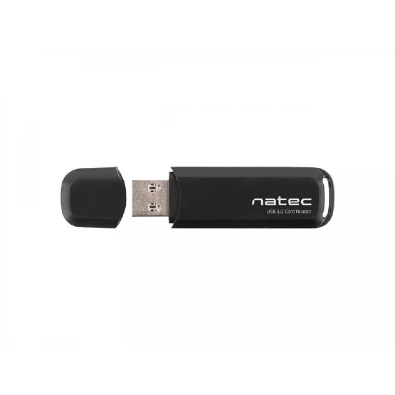 Čítačka kariet NATEC Scarab 2 USB 3.2 Gen 1 Type-A — podpora MicroSD/SD, 5000 Mbit/s, čierna
