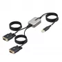 StarTech.com 13ft (4m) 2-portový USB na sériový adaptérový kábel, vymeniteľné DB9 skrutky/matice, COM retention, USB-A na DB9 RS232, FTDI, Level-4 ESD ochrana, Windows/macOS/ChromeOS/Linux – robustná TPE konštrukcia