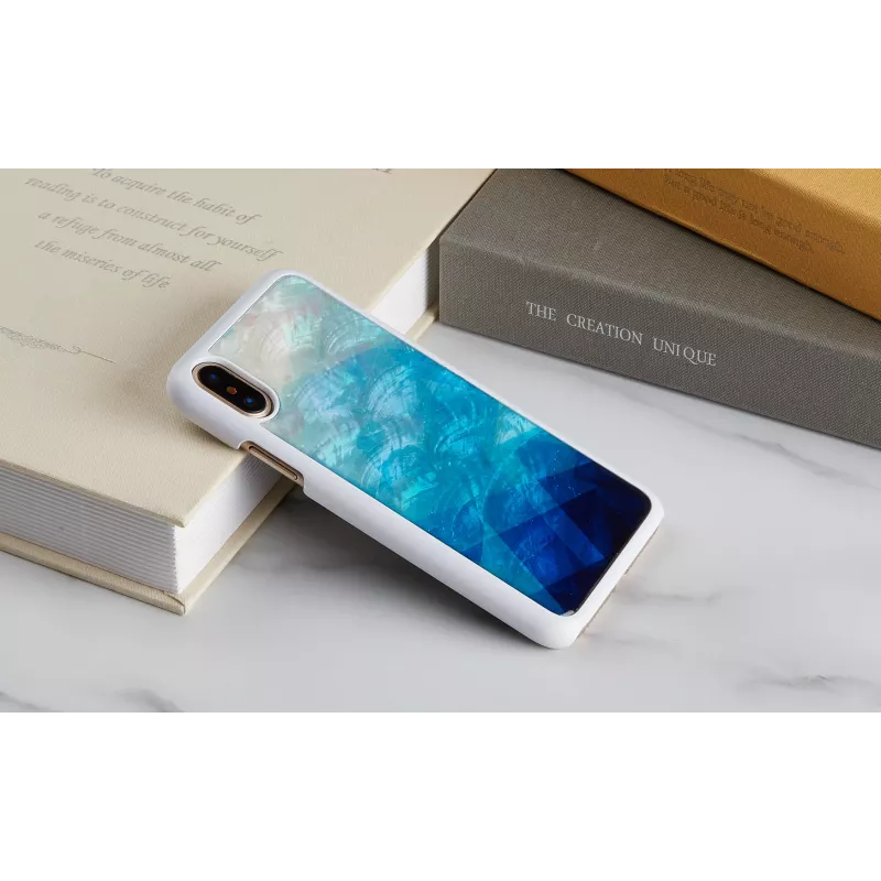 Obal na smartphone iKins pre iPhone XS/S blue lake white