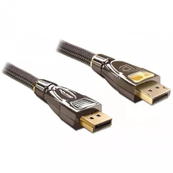 DisplayPort kábel DeLOCK 82770 1 m čierny hnedý