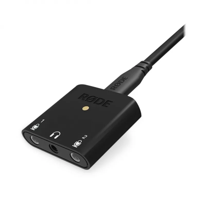 RØDE AI-Micro mobilné audio rozhranie, 2x vstup TRS/TRRS 3,5 mm, výstup pre slúchadlá 3,5 mm, USB-C, čierne